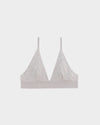 BASERANGE Bamboo fiber and cotton without steel ring wide brim bra series collection soft underwear France BAS-BRTR-BA-SU25-GREY MELANGE